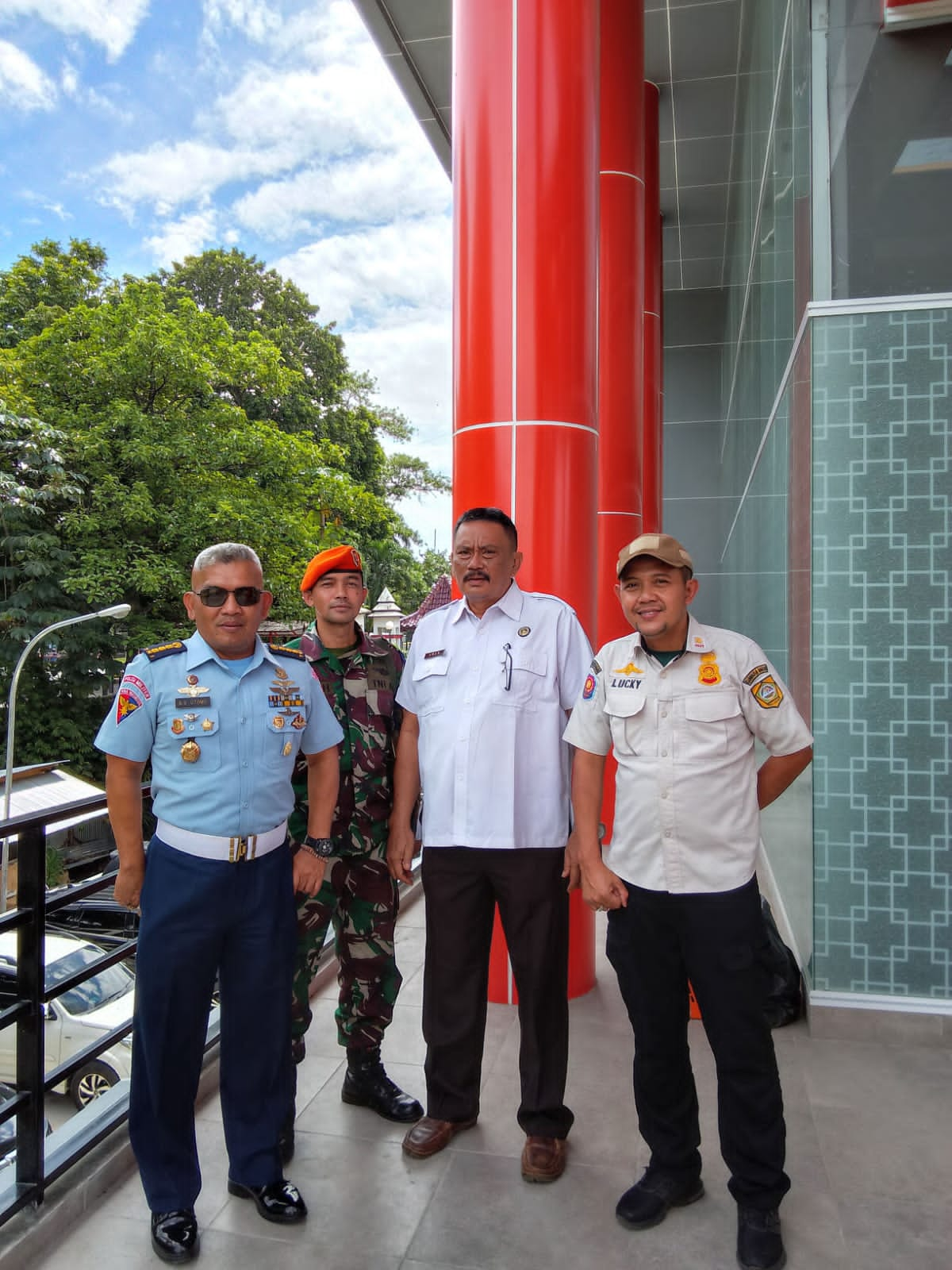 Kadispotdirga Lanud Ats Hadiri Peresmian Gedung Bawaslu Kab Bogor