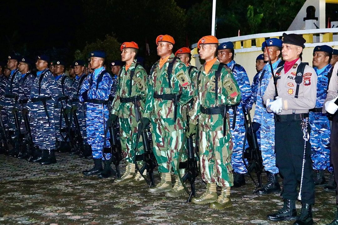 Lanud Raden Sadjad Natuna Wujudkan Nasionalisme di Apel Kehormatan dan Renungan Suci HUT ke-79 Kemerdekaan RI 