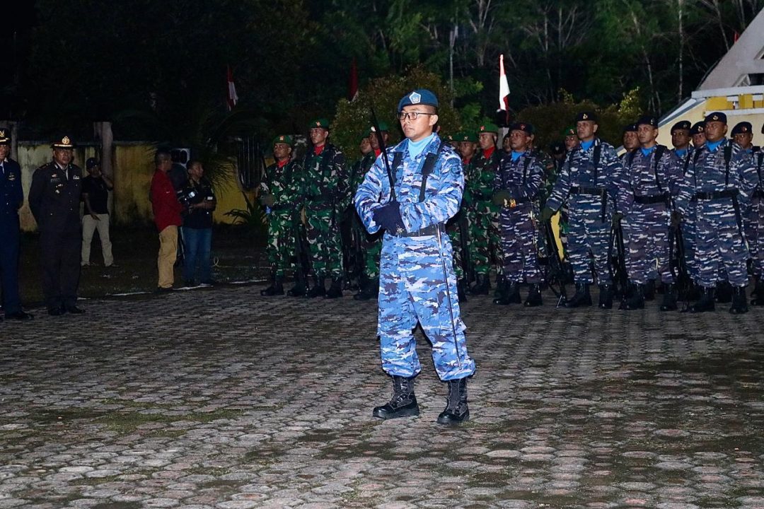 Lanud Raden Sadjad Natuna Wujudkan Nasionalisme di Apel Kehormatan dan Renungan Suci HUT ke-79 Kemerdekaan RI 