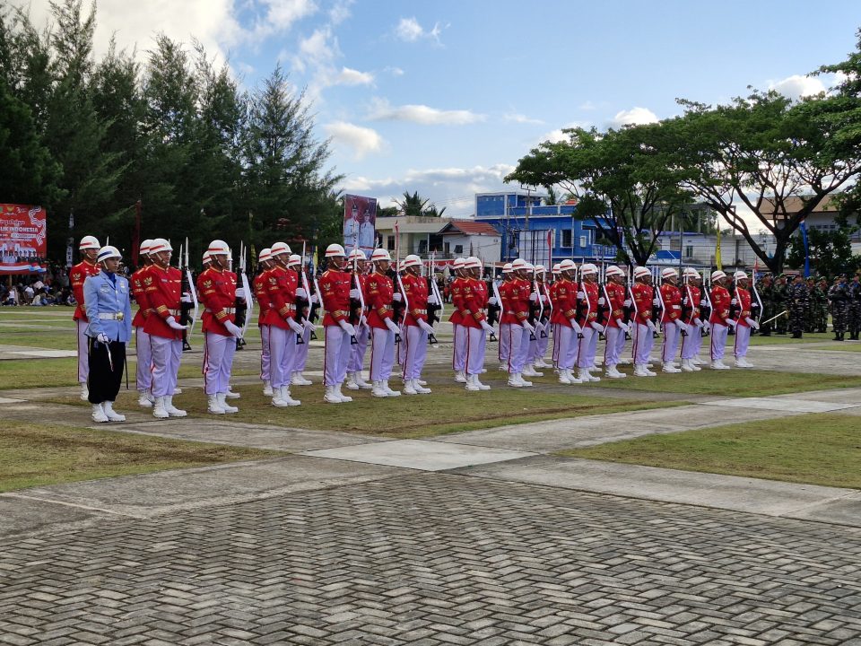 Bupati Natuna Apresiasi TNI AU sebagai Pengawal Kehormatan Paskibraka Pada HUT ke-79 Kemerdekaan RI 