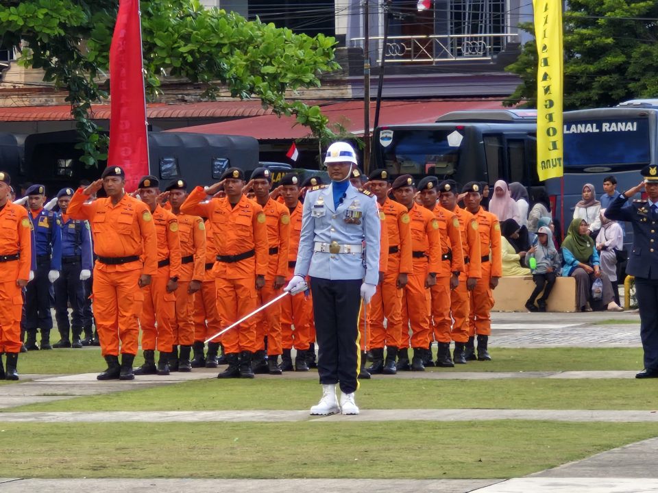 Bupati Natuna Apresiasi TNI AU sebagai Pengawal Kehormatan Paskibraka Pada HUT ke-79 Kemerdekaan RI 