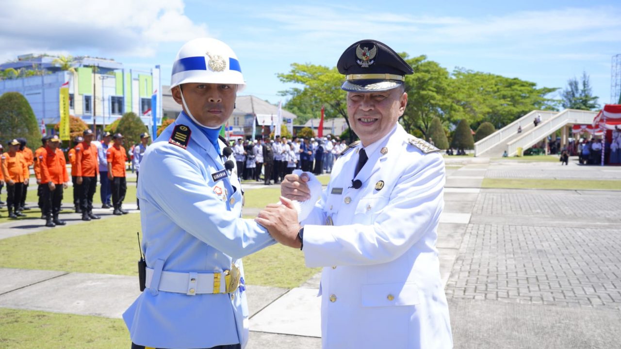 Bupati Natuna Apresiasi TNI AU sebagai Pengawal Kehormatan Paskibraka Pada HUT ke-79 Kemerdekaan RI 