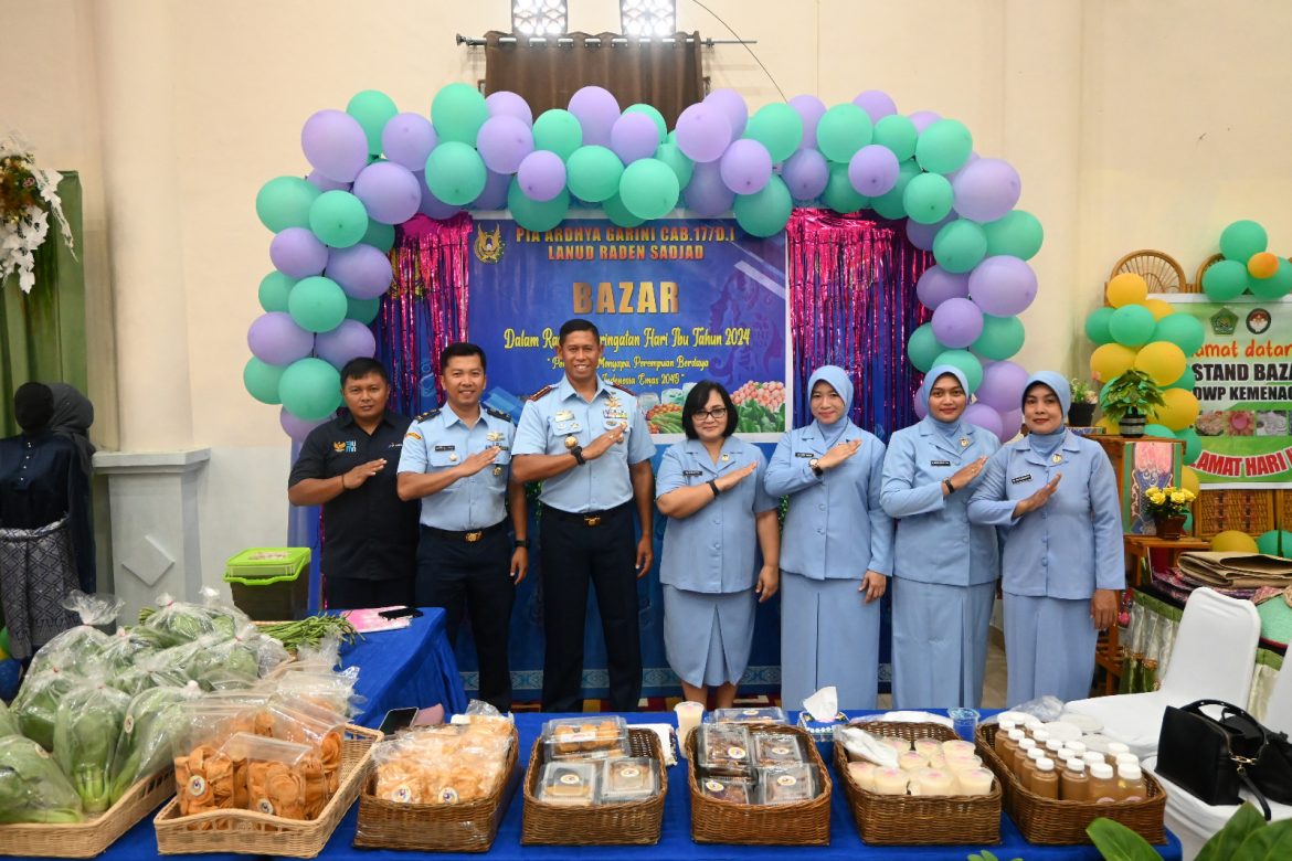 Danlanud RSA Natuna Bersama Ketua PIA Ardhya Garini Cab. 17/D.I Semarakkan Hari Ibu, Bangkitkan Semangat Perempuan Natuna