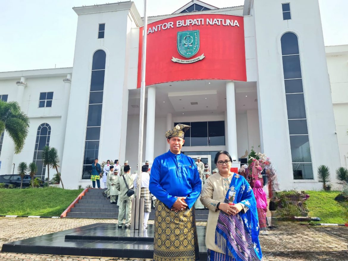 Komandan Lanud RSA Hadiri Upacara Hari Ibu ke-96 Bersama Ketua PIA AG Cab.17/D.I di Kantor Bupati Natuna